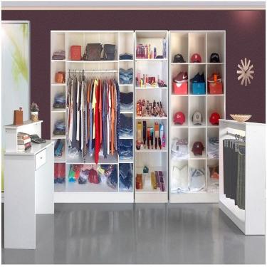 Imagem de Kit Loja com Colméias Estante Balcão Arara e de Atendimento