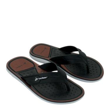 Imagem de Chinelo Masculino Rider Weekend Dedo REF: 12544, Branco preto, 42