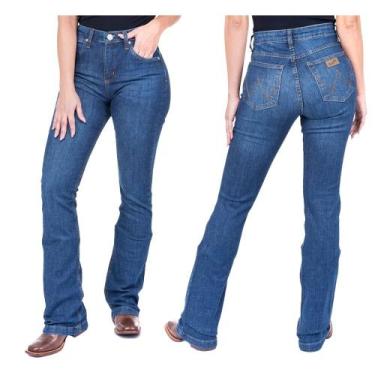 Imagem de Calça Country Jeans Flare Feminina Original Wrangler Western Ref:19MX2