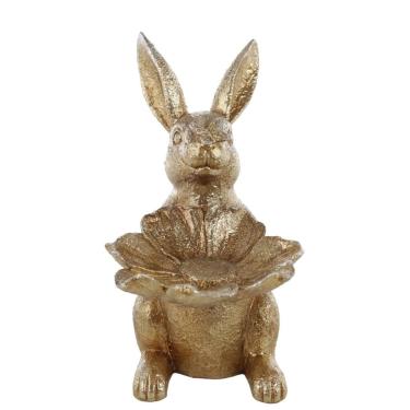 Imagem de Coelho Da Pascoa Goldy C/ Bandeja 25,5x18cm 1094424 1Unid