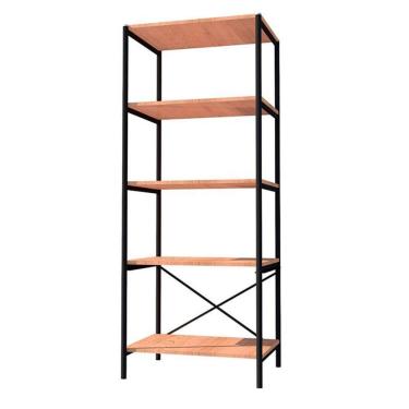 Imagem de Armário Multiuso Trento 5 Prateleiras Preto Demolição - Artefamol