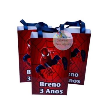 Imagem de 15 sacolinha surpresa personalizada para aniversario lembrancinha deco