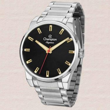 Imagem de Relógio Champion Masculino Prata Analógico Social Urbano Metal Quartz CN27590T