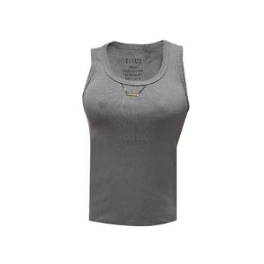 Imagem de Blusa Rib Feminina Ellus Metal Cinza Azulado-Feminino