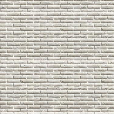 Imagem de Papel De Parede Pedra Tijolos Brancos Autocolante Sala