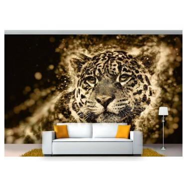 Imagem de Papel De Parede Animais Onça Pintada Arte 3D Anm214