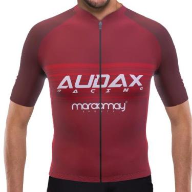 Imagem de Camisa Ciclismo Masculina New Sport Marcio May Audax Racing, Vermelho,