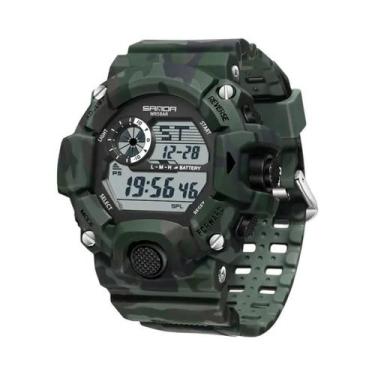 Imagem de Relógio Esportivo Digital Masculino À Prova d'Água Com Camuflagem Mili