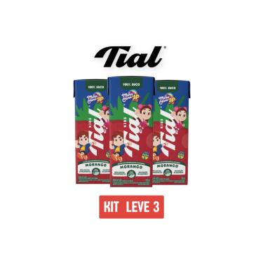 Imagem de Suco Tial Kids 100% Morango Maria Clara E Jp200ml-Kit 3 Unid