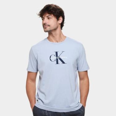 Imagem de Camiseta Calvin Klein Re Issue Masculino, Lilás, G