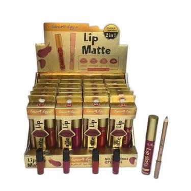 Imagem de Kit Gloss Labial + Lápis Multifuncional Amor e Anjo cor:1 - Amor anjo,