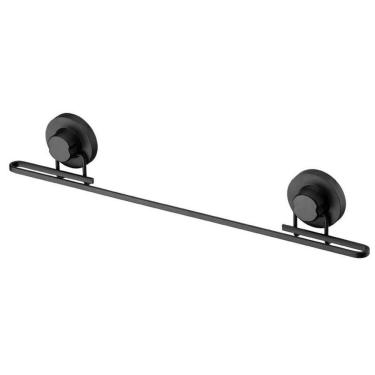 Imagem de Barra para Cozinha com Ventosa 50cm Preta Pendurar Utensílios Toalha Faciliti Schmitt