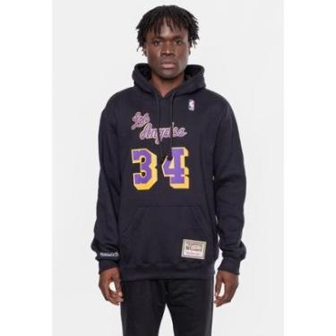 Imagem de Moletom Mitchell & Ness NBA Masculino Shaquille O'Neal Los Angeles Lakers Masculino-Masculino