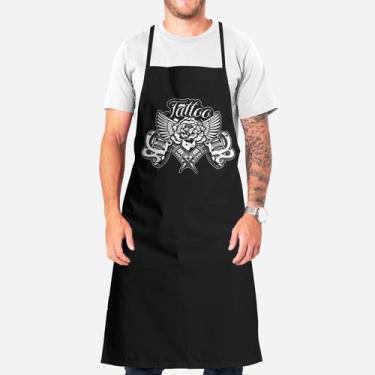 Imagem de Avental Tatuador Profissional Personalizado Ajustável Unissex Resisten