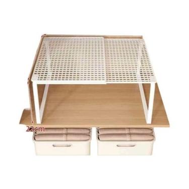 Imagem de Prateleira Telescópica Ajustável E Empilhável Para Armário, Divisória 