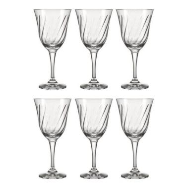 Imagem de Conjunto de Taças para Água Lírio 365ML Vidro Sodacal Resistentes para Mesa Transparente Nadir Figueiredo