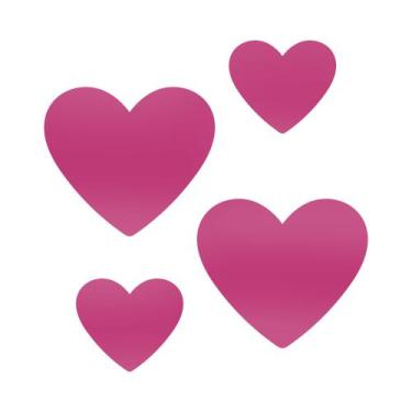 Imagem de Adesivo Vinílico Corações Decorativos Parede Quarto, Sala - R9 Decor, 