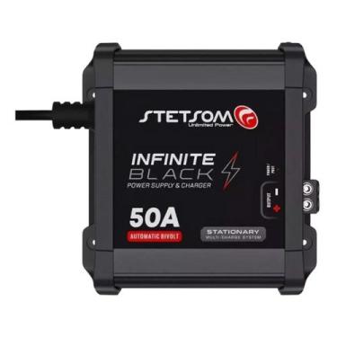 Imagem de Fonte Stetsom Infinite 50A Black Bivolt Carregador Automotivo 12V Som 