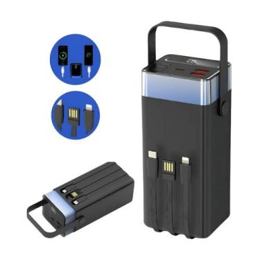 Imagem de Carregador Power Bank 60000mah Com 03 Saídas Ka-9097 - NoBrand, Preto