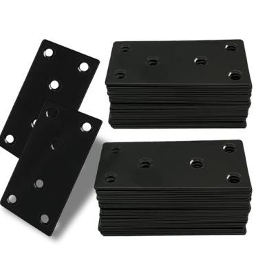 Imagem de Placas de conserto XHMAXE, pacote com 50, pretas, metal pesado de 10 c