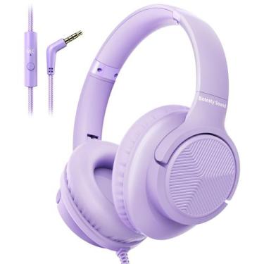 Imagem de Fones de ouvido Botesty Sound Wired com microfone Over Ear Purple