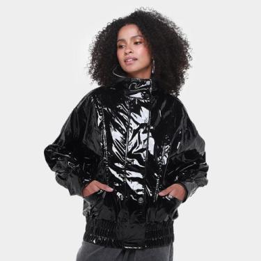 Imagem de Jaqueta Colcci Vinil Feminina, Preto, P