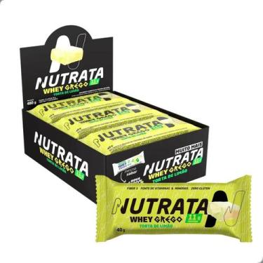 Imagem de Barra de Proteína Whey Grego 40g 12 Unidades Nutrata, Limão