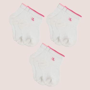Imagem de Kit 9 Pares Meias Lupo Masculina Feminina Básica Infantil, P - 16 a 19
