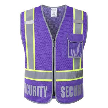 Imagem de Colete de segurança HATAUNKI Retro-Reflection Security Purple 2XL