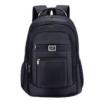 Imagem de Mochila Reforçada Notebook Escolar Trabalho Preta Masculino/Feminino  