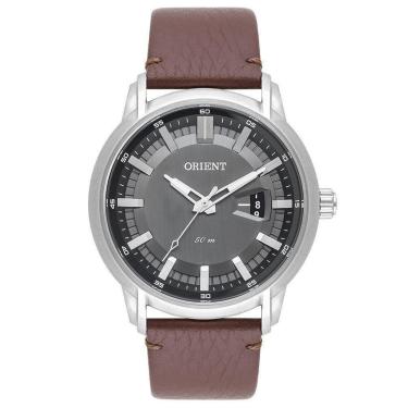 Imagem de Relógio Orient Masculino Mbsc1039 G1nx Aço Couro Marrom-Masculino