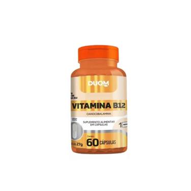 Imagem de Vitamina B12 Cianocobalamina 60 Cápsulas Maltta-Unissex