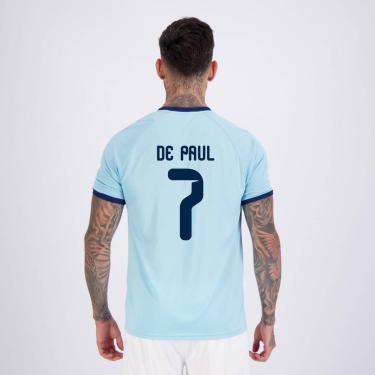 Imagem de Camisa Argentina Lines  7 De Paul Masculina-Masculino