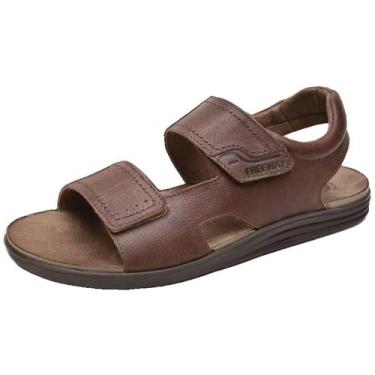 Imagem de Sandália Masculina Conforto Fácil Calce Canastra 4 Free Way, Chocolate