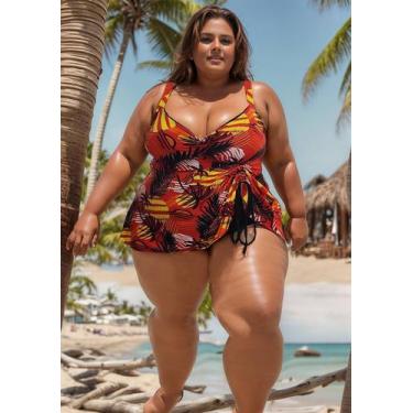 Imagem de Maio Batinha Vestidinho Big Plus Size Bojo Removivel Do TAM 46 ao 64 -