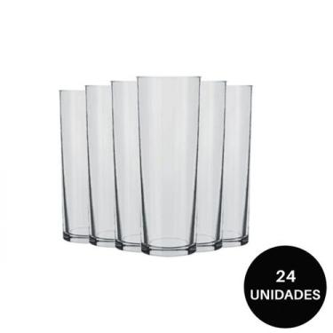 Imagem de Jogo Copo Cylinder Água e Suco Nadir 300ml - Kit 24 Unidades - Nadir F
