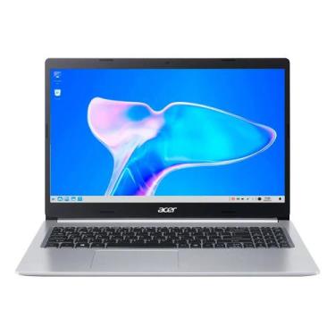 Imagem de Notebook Acer R5 5500U AMD 15.6 FHD IPS AMD Ryzen 5 Prata Aspire 5 A51