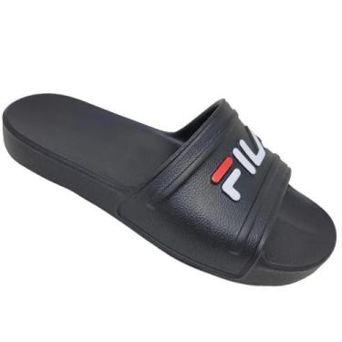 Imagem de Chinelo Fila Sleek Slide Masculino, Preto, 39
