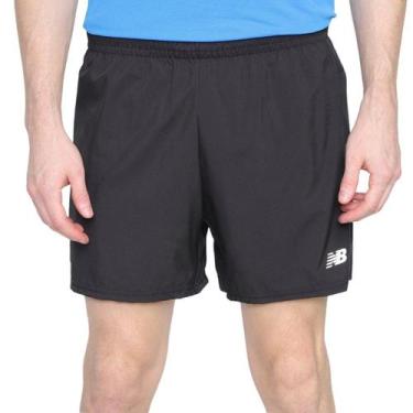 Imagem de Short 2in1 New Balance Sport Essentials Corrida Masculino, Preto, M