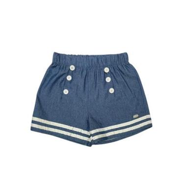 Imagem de Short Botões Infantil Menina - Mily, 1, Azul marinho