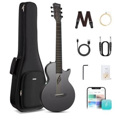 Imagem de Guitarra Enya NOVA GO SP1 35" de fibra de carbono acústica-elétrica