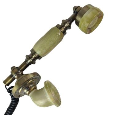 Imagem de Gancho Monofone Vintage Rj11 Telefone Fixo Estilo Retro Casa