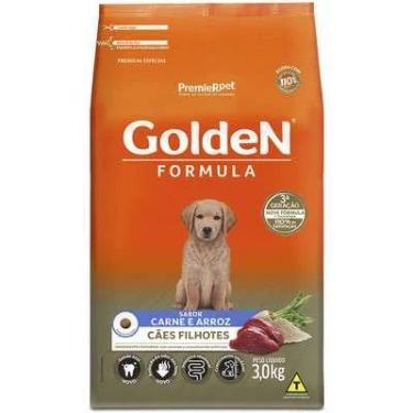 Imagem de Ração seca Golden Formula para filhotes sabor carne e arroz 3kg.