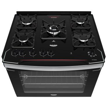 Imagem de Fogão Embutir 5 Bocas Atlas Diplomata com Tripla Chama e Forno 119L Branco Bivolt