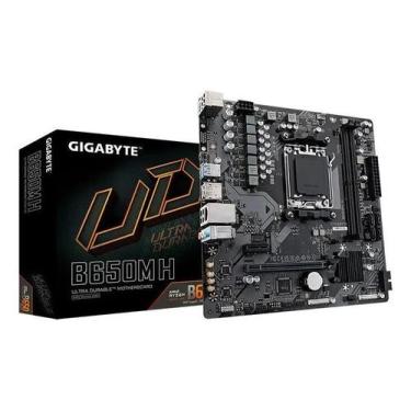 Imagem de Placa Mae AM5 B650M H Gigabyte Para AMD Ultra Durable DDR5 mATX