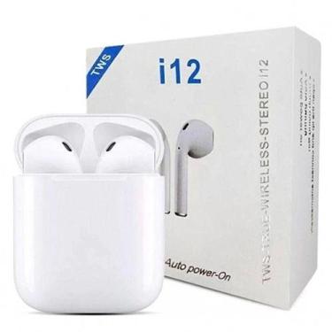 Imagem de Fone de Ouvido Sem Fio i12 TWS Bluetooth Recarregável para Android e i
