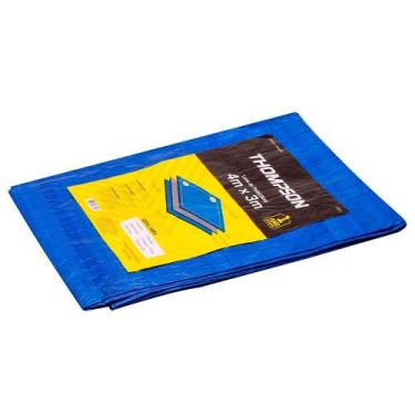 Imagem de Lona Polietileno Azul 6m x 4m 100 Micras Thompson