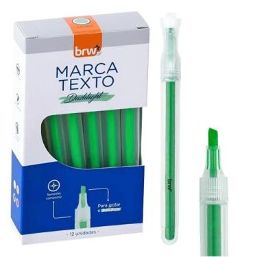 Imagem de Kit Marca Texto Dashlight - com 12 unidades - BRW -, 12 Verde Neon
