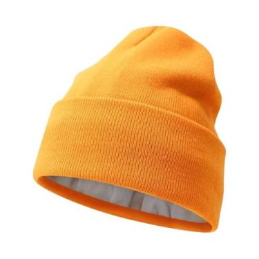 Imagem de Gorro Unissex De Inverno Em Tricô Com Forro De Cetim, Quente E Com Pun