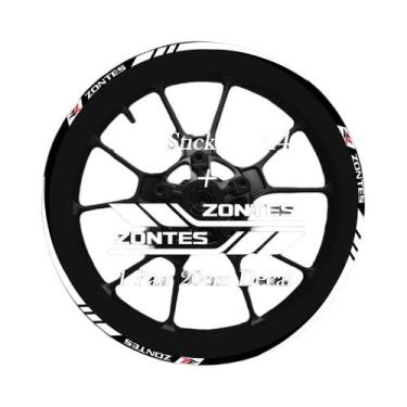 Imagem de Adesivos Refletivos Para Rodas De Scooter De Aventura Para ZONTES 150X